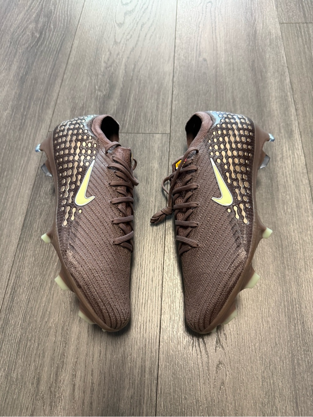 Nike Mercurial Vapor 16 ELITE Kylian Mbappe Plum Brown Cleats FQ8683-200 Sz 9.5